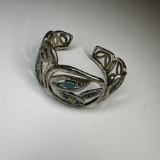 Designer Silpada B2182 Garden Party Sterling Silver Beaded Cuff Bracelet