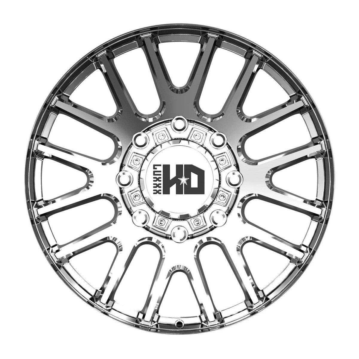 LUXXX HD LHD-38 Wheels 22x12 (-44, 5x127, 78.1) Chrome Rims Set of