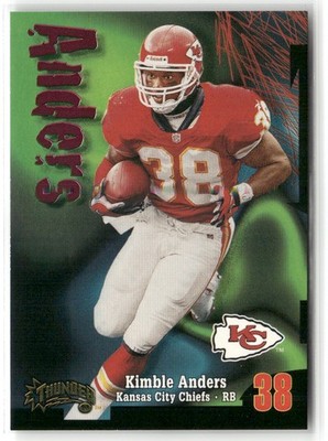 1998 SKYBOX THUNDER KIMBLE ANDERS KANSAS CITY CHIEFS #140