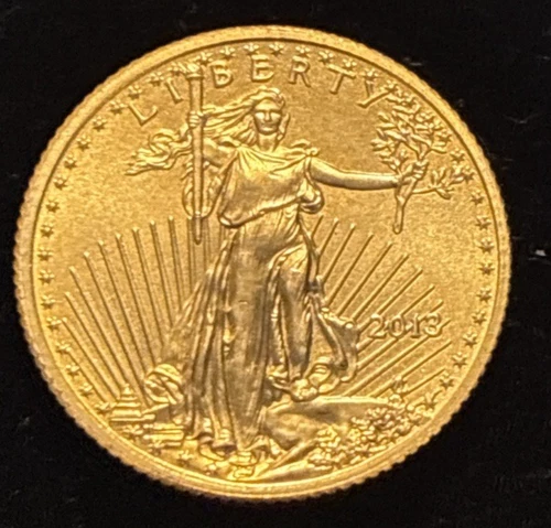 2013 $5 1/10oz Gold American Eagle Coin BU In Capsule