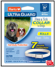Hartz UltraGuard Flea Tick Collar for Dogs Puppies 26", 7 Month Protection