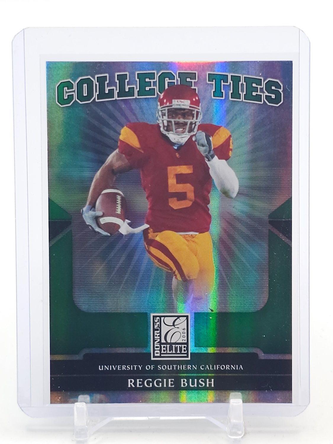 Reggie Bush Donruss Elite College Ties #CT18 Green
