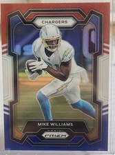 2023 Prizm Mike Williams Red White Blue Prizm Chargers #161 Clemson Steelers