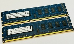 8 GB (2 x 4 GB) Kingston K531R8 PC3-12800U 1600 MHz 1Rx8 DDR3-Speichermodul-Kit