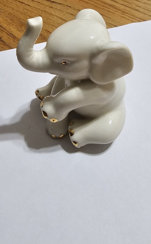 Lenox Vintage Porcelain Elephant Figurine