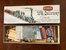 Strombecker "William Galloway" Wood Model Train Complete/MINTY