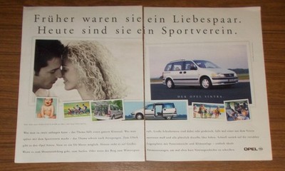 Seltene Werbung OPEL SINTRA - Liebespaar wird Sportverein 1998