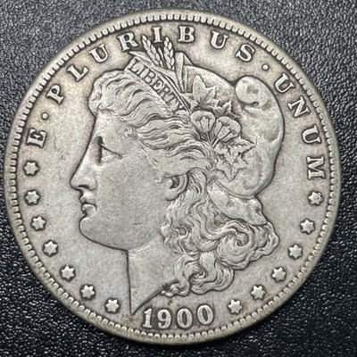 1900 S Morgan Silver Dollar $1 Choice XF Extra Fine Semi-Key Date Nm2