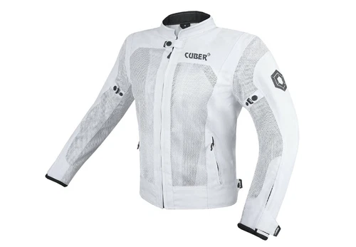 CUBER MOTORCYCLE BREATHABLE MESH JACKET MENS WITH CE ARMOR BIKERS RACING GEAR - product listing photo
