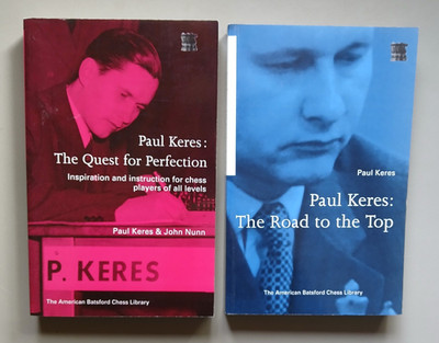 Paul Keres Chess Book LOT Road To Top Quest For Perfection Batsford algebraic