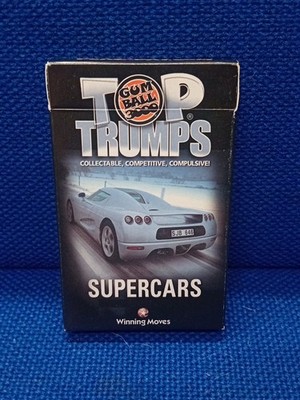 Top Trumps Playaday 2003 Super Cars Kartenspiel Selten Werbe Neu Set
