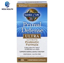 Garden of Life Primal Defense Ultra Probiotic Capsules 90 Count Vegan Exp 11/26