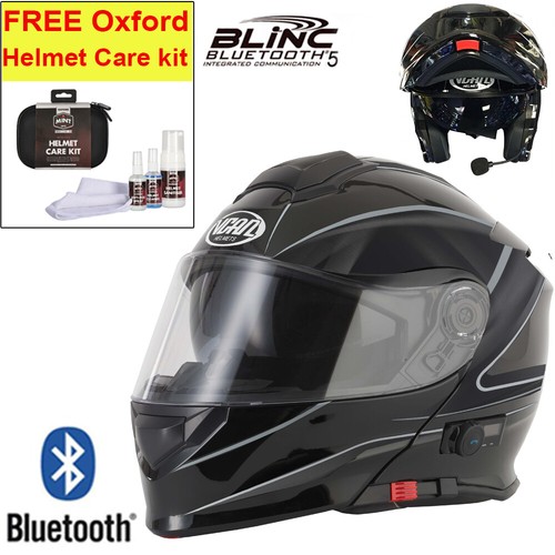 Vcan V271 Blinc 5 Bluetooth Flip Up Motorbike Motorcycle Helmet