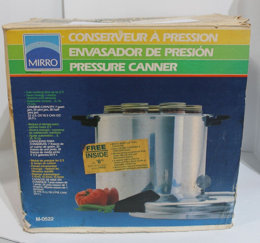 Mirro 22 qt. Aluminum Pressure Cooker/Canner M0522 w/ Original Box