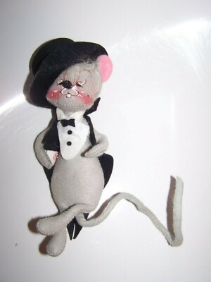 VINTAGE 1992 ANNALEE MOUSE IN TAILS & TOP HAT | eBay