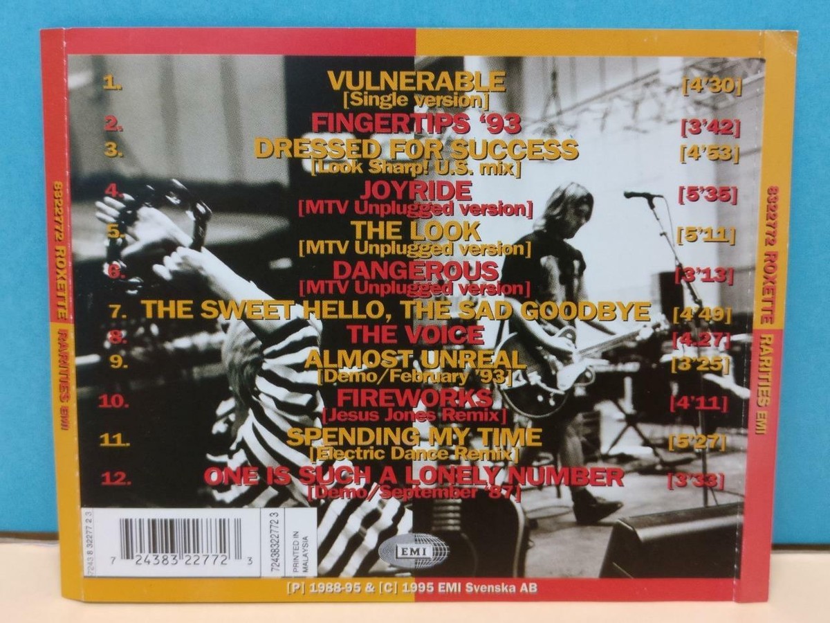 Roxette Rarities 1995 Japan CD ZN239 | eBay