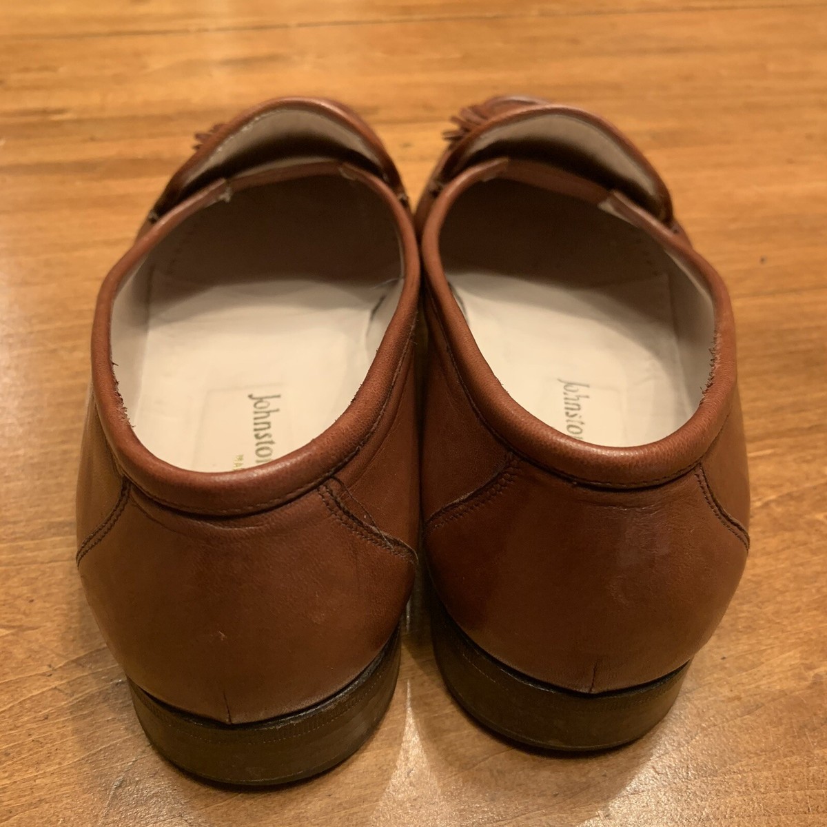 Men’s Johnston & Murphy Made In Italy Tan Kiltie Tassel Loafers Size 12M johnston murphy tassel loafers products for sale | eBay main image 2