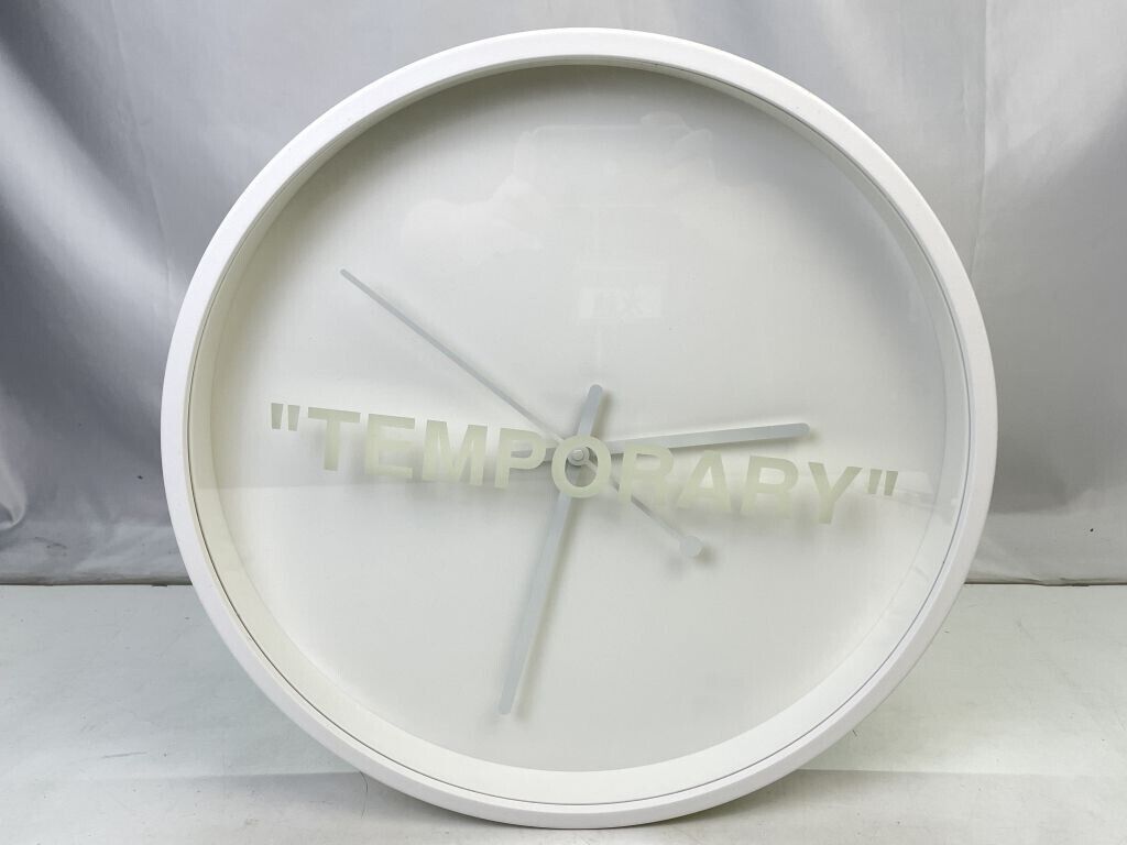 Virgil Abloh x IKEA MARKERAD TEMPORARY Wall Clock OFF-White Virgil Abloh x IKEA MARKERAD TEMPORARY Wall Clock OFF-White