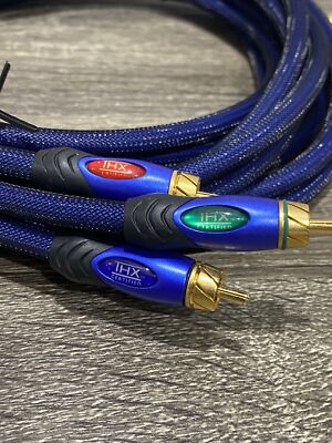 MONSTER - THX Lucasfilm 8 Ft Gold Component Video Cables RCA Red