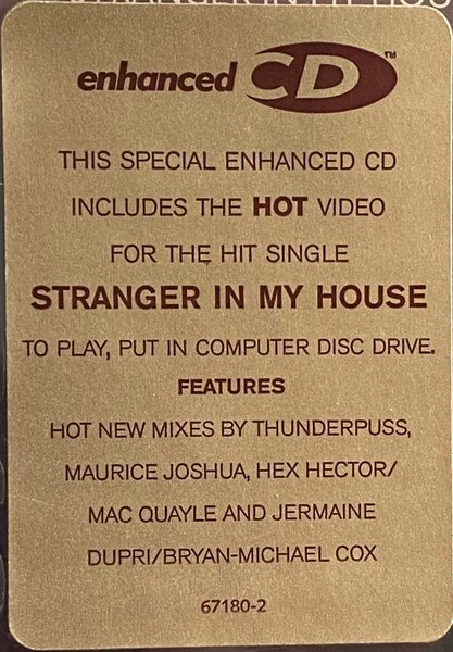 Tamia: Stranger In My House (CD-Maxi Single, Dance/Pop, 