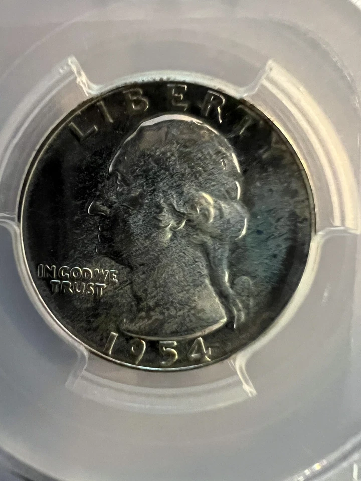 1954 WASHINGTON QUARTER DOLLAR PCGS PR66. - Image 3 of 4