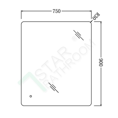 750-1200mm Touch Sensor LED Lighted Backlit Wall Mounted Makeup Anti-fog Mirror - Picture 14 of 15