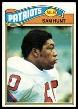 1977 Topps #356 Sam Hunt RC New England Patriots