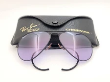 Vintage B&L Ray Ban Bausch & Lomb A30 Purple Chromax W2454 58mm Aviators w/Case