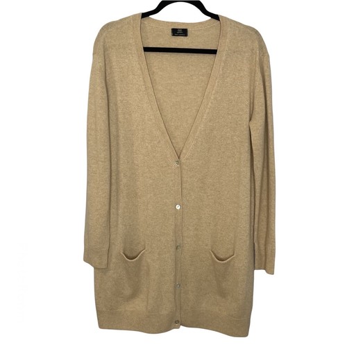 F\u0026F Signature Cashmere Cardigan Tan 