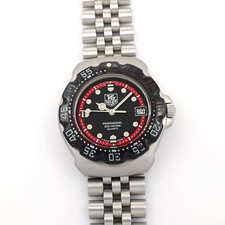 TAG Heuer Formula 1 WA1214 Black and Red Men's 35mm Mid Size Unisex Vintage F1