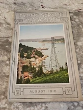 Antique Vintage 1916 PACIFIC GAS & ELEC SERVICE MAGAZINE PG & E August (19)