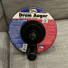 Cobra Products Metal Drum Auger 25 Foot Cable 1/4” Preowned