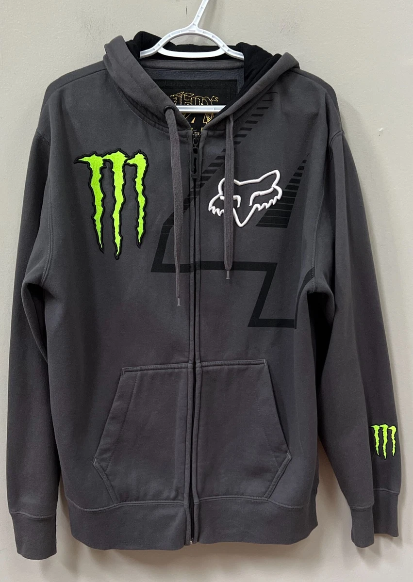 Fox Racing Monster Energy Motocross M4 Ricky Carmichael Zip Hoodie Size L |  eBay