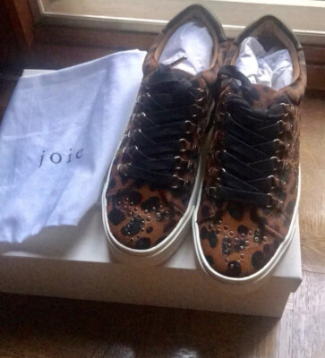 New! Joie HANDAN Genuine Calf Hair Platform Sneaker Shoe