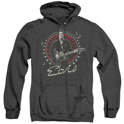 ELVIS PRESLEY STARS Licensed Hooded Sweatshirt Heather Hoodie SM-3XL