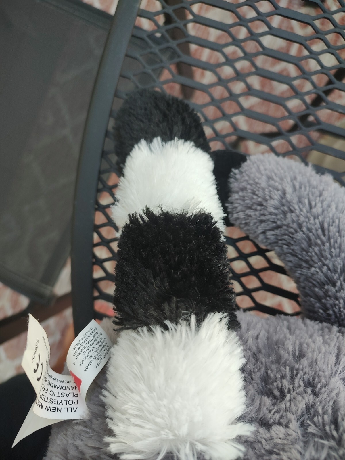 Destination Nation Aurora Lemur Plush Stuffed Animal gray black white Toy 10" Falak Tayyeb