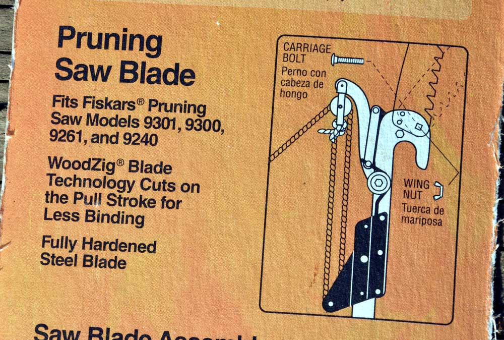 New Fiskars PRUNING SAW BLADE 15" Pole Pruner Less Binding WoodZig Craftsman eBay