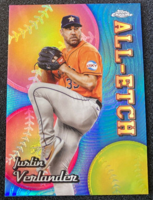 2024 Topps Chrome CAE 12 Justin Verlander All Etch SP. Houston Astros