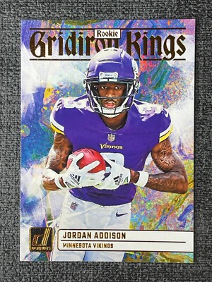 Jordan Addison 2023 Panini Donruss Gridiron Kings Canvas Rookie #RGK-10 Vikings