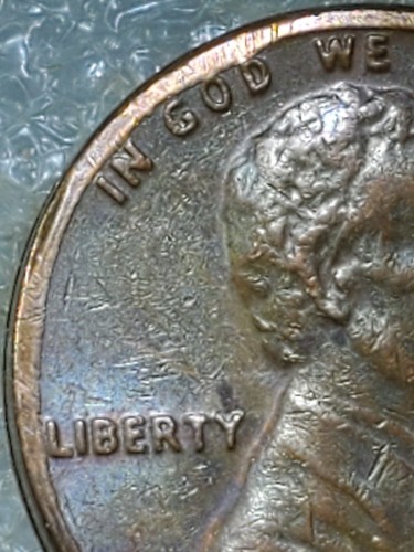 1981P ⭐️RARE⭐️Lincoln Cent Mint Error EXTRA METAL ALL AROUND RIM/on Bust - Picture 14 of 24