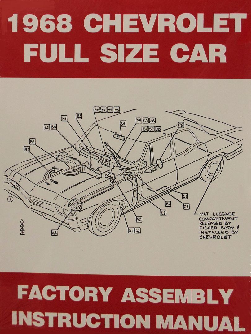ハマページ 68 1968 Chevy Bel Air, Biscayne, Impala & Caprice Factory Assembly