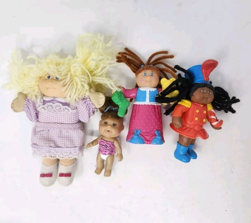 Cabbage Patch Mini Lot Kinder Figuren 90er PVC Mini Figuren Stoff Puppen Baby
