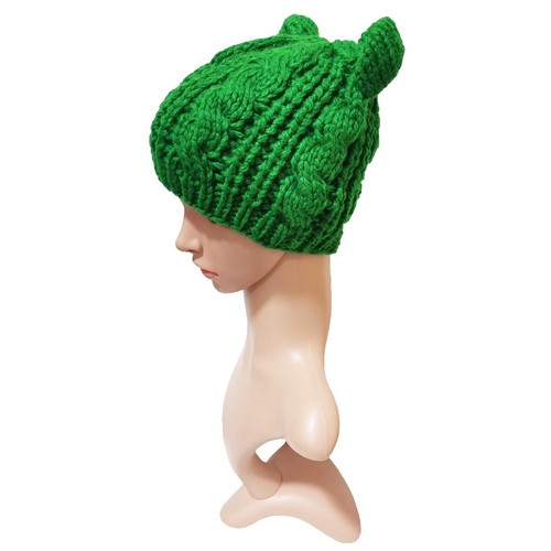 BomHCS Pussy Cute Knitted Bear Ears Beanie Women Winter Hat Warm Cap Christmas - Picture 3 of 23