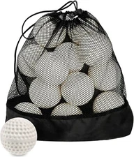 12 Pack Green Dimpled Baseballs, 9-Inch Pitching Machine Baseballs for Hand-Eye