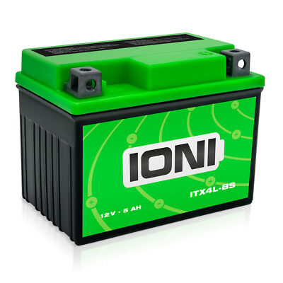 Batterie 12V 5Ah AGM IONI ITX4L-BS SLA4L-BS Motorrad ähnl. CB4L-B 12N4-3B YB4L-A