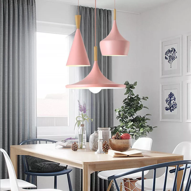 Pink pendant light online