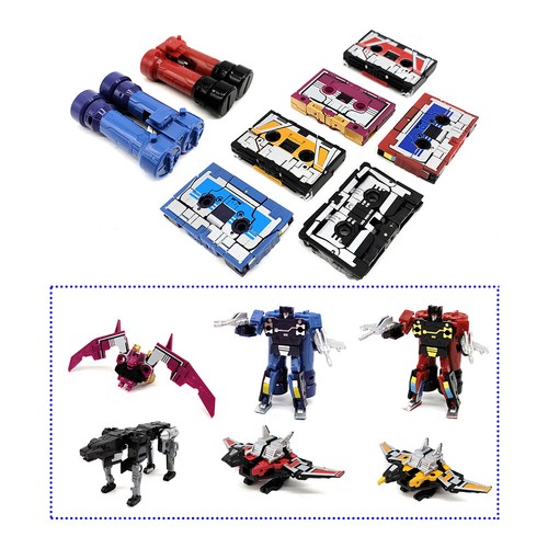 THF-01J Transformable MP-13 Tape Recorder Action Figure Model Toy 6 Cassette - Picture 7 of 25