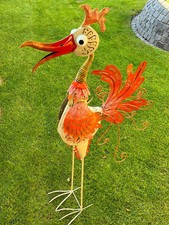 Großfigur Vogel Mr. Schmidt Medusa Gartenfigur Gartendeko Windlicht Garten XL