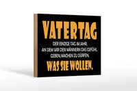 Holzschild Spruch 18X12Cm Vatertag Holz Deko Schild