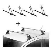 4X FahrradträGer Orion+DachträGer Evo Alu FüR Bmw 3Er Touring E46 5TüR 1999-2002
